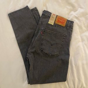New Mens Levi’s 512 Slim taper jeans in black